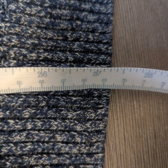 Men's Frank and Oak Blue Marled Knit Sweater - Picture 7 of 7